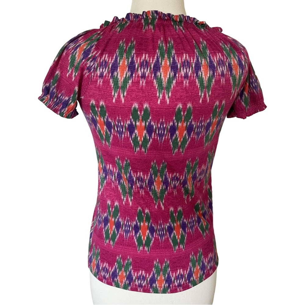 Chaps Multicolor Patterned Blouse - Picture 2 of 3